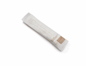 Kami paper Fork 6.1" - Single wrapped - White. (Case of 750 pcs)