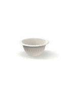 Ridge Fiber Small Round Bowl 10oz - White. (Case of 600 pcs)