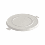 Ridge Fiber Round Lid for Large Bowl 30oz, item # 6733011 - White. (Case of 200 pcs)