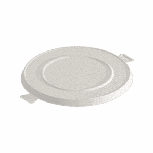 Ridge Fiber Round Lid for Large Bowl 30oz, item # 6733011 - White. (Case of 200 pcs)