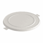 Ridge Fiber Round Lid for Extra Large Bowl 44oz, item # 6734011 - White. (Case of 200 pcs)