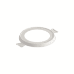 Ridge Windowed Round Lid for Small Bowl 10oz, item # 6731011 - White/Transparent. (Case of 600 pcs)