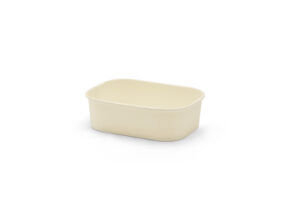 Briq Paper Kraft Large Rectangular HIGH Bowl 22oz - Natural. (Case of 300 pcs)