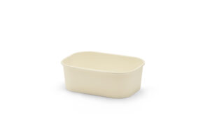 Briq Paper Kraft Large Rectangular HIGH Bowl 25oz - Natural. (Case of 300 pcs)