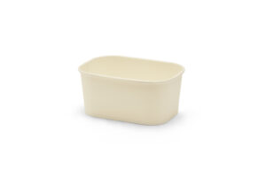 Briq Paper Kraft Large Rectangular HIGH Bowl 34oz  - Natural. (Case of 300 pcs)