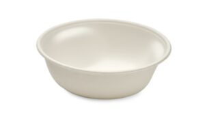 Carry PP Plastic Round bowl 22oz - White. (Case of 300 pcs)