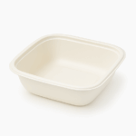 Carry PP Plastic Square bowl 26oz - White. (Case of 300 pcs)