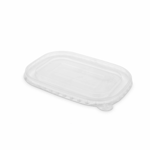 Briq PP Plastic Rectangular Lid  - Transparent. (Case of 300 pcs)