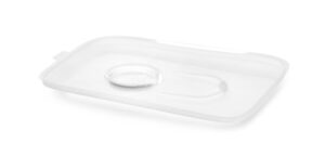Carry PP Plastic Rectangular lid for Bowl 41oz, item 8506010 and 8506013 - Transparent. (Case of 300 pcs)