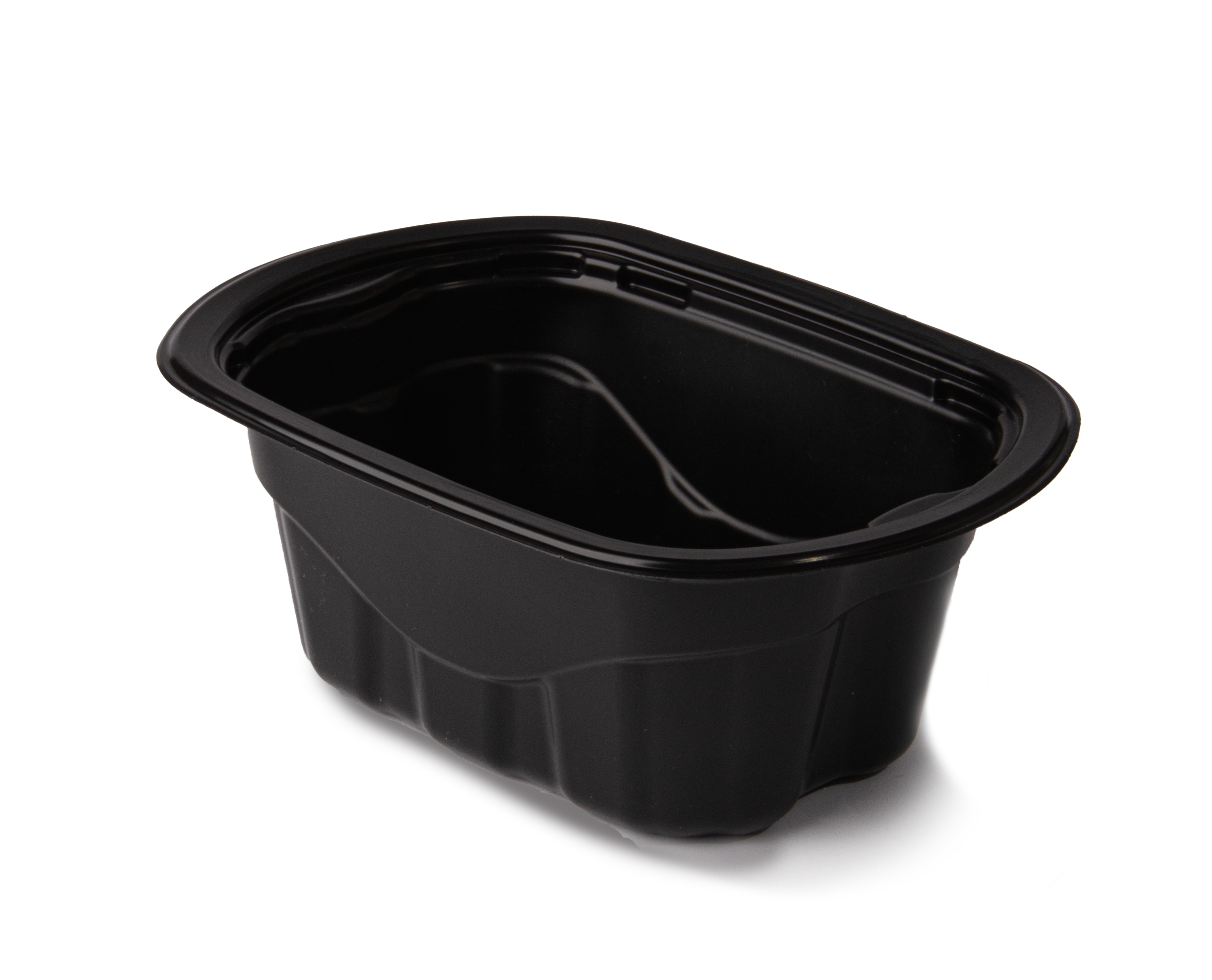 Casserole PP Plastic Large Rectangular Container 32oz - Black. (Case of 340 pcs)