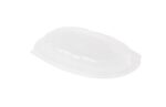Medium PP Plastic Oval Lid for plate 7.9"x5.9", item #9922011 - Transparent. (Case of 400 pcs)